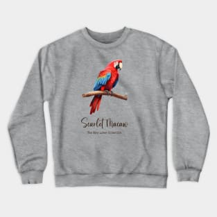 Scarlet Macaw - The Bird Lover Collection Crewneck Sweatshirt